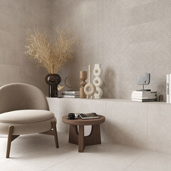 Керамогранит Керамин Дезерт 7 белый 300х300х10 мм - фото 8