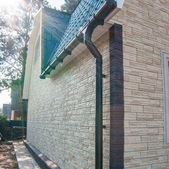 Желоб водосточный Docke Lux пластиковый d140 мм 3 м шоколад RAL 8019 - фото 4