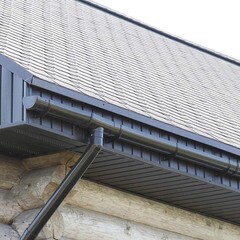 Труба водосточная Docke Premium пластиковая d85 мм 1 м горький шоколад RAL 8019 - фото 3