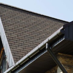 Труба водосточная Docke Premium пластиковая d85 мм 1 м горький шоколад RAL 8019 - фото 2