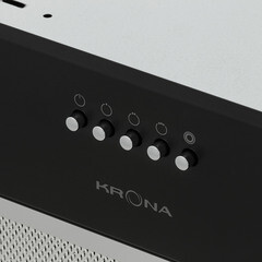 Кухонная вытяжка встраиваемая Krona Ameli 600 Black PB 60 см черная - фото 9