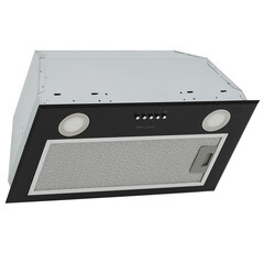 Кухонная вытяжка встраиваемая Krona Ameli 600 Black PB 60 см черная - фото 1