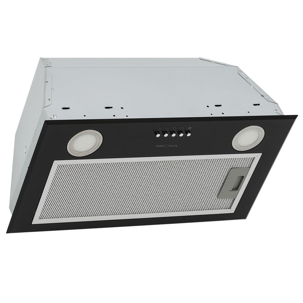 Изображение товара Кухонная вытяжка встраиваемая Krona Ameli 600 Black PB 60 см черная Изображение товара Кухонная вытяжка встраиваемая Krona Ameli 600 Black PB 60 см черная