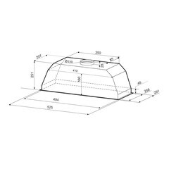 Кухонная вытяжка встраиваемая Krona Asta 600 White PB 60 см белая - фото 3