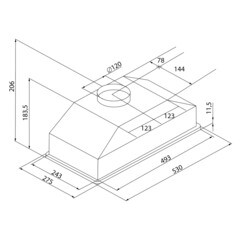Кухонная вытяжка встраиваемая Krona Elisa 600 Glass White PB 60 см белая - фото 4