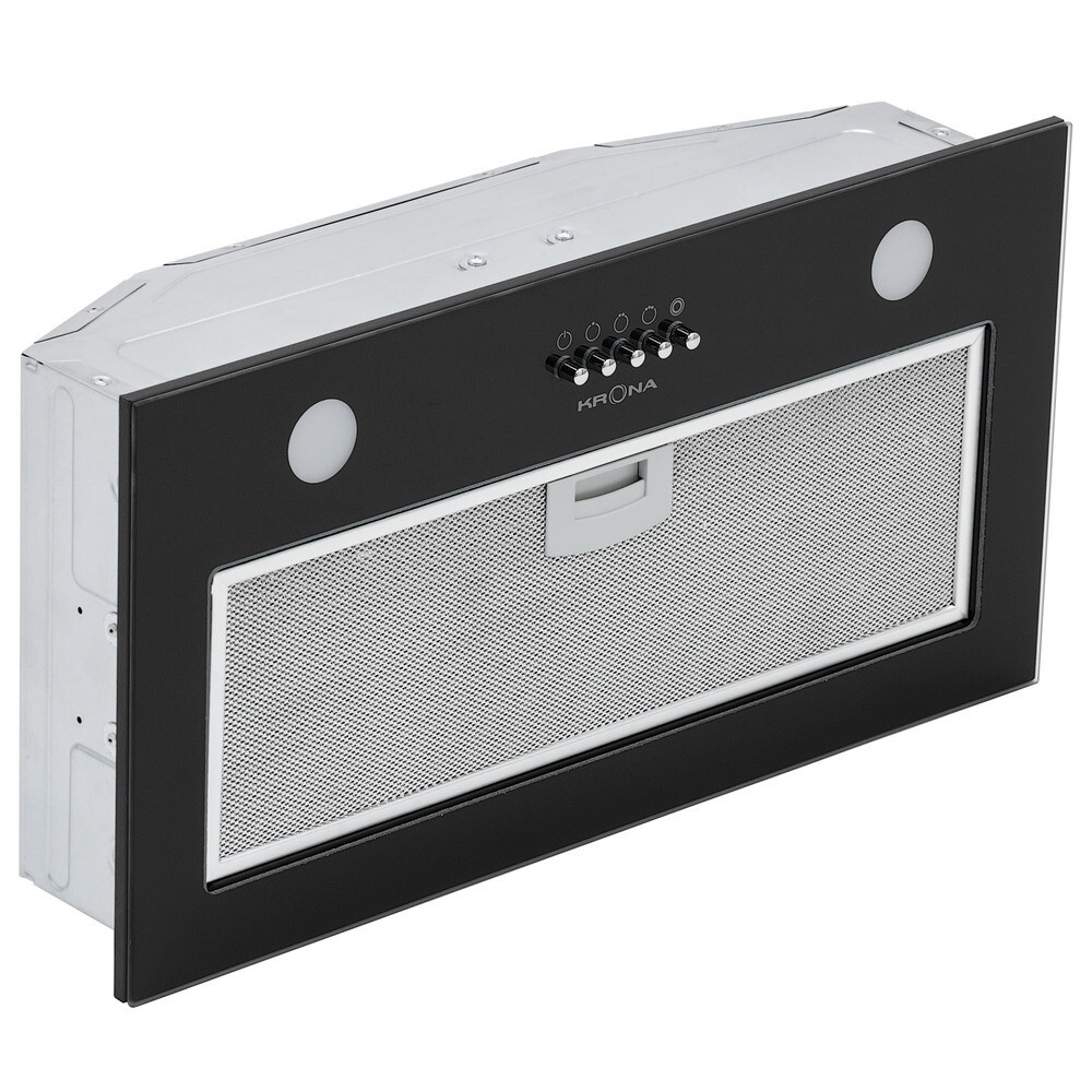 Изображение товара Кухонная вытяжка встраиваемая Krona Elisa 600 Glass Black PB 60 см черная Изображение товара Кухонная вытяжка встраиваемая Krona Elisa 600 Glass Black PB 60 см черная