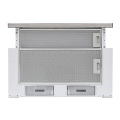 Кухонная вытяжка встраиваемая Krona Kamilla 600 dark Glass (1 мотор) 60 см черная/нержавеющая сталь - фото 2