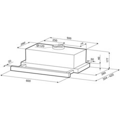 Кухонная вытяжка встраиваемая Krona Kamilla 600 EVO 1IX 60 см нержавеющая сталь - фото 7