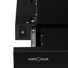 Кухонная вытяжка встраиваемая Krona Kamilla 600 Glass Black 60 см черная - фото 8