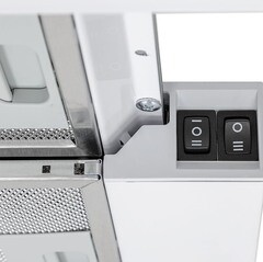 Кухонная вытяжка встраиваемая Krona Kamilla 600 White (1 мотор) 60 см белая - фото 7