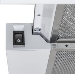 Кухонная вытяжка встраиваемая Krona Kamilla 600 White (1 мотор) 60 см белая - фото 4