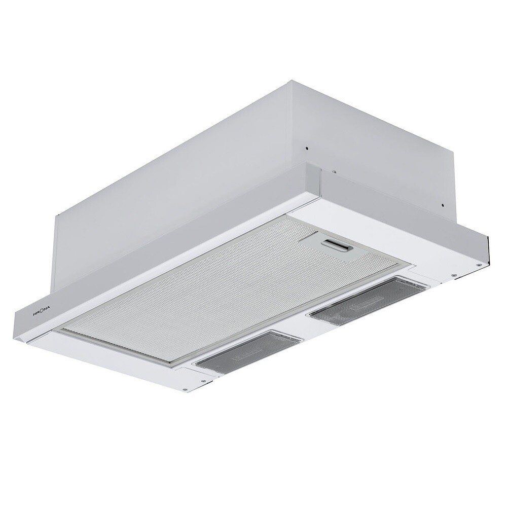 Изображение товара Кухонная вытяжка встраиваемая Krona Kamilla 600 White (1 мотор) 60 см белая