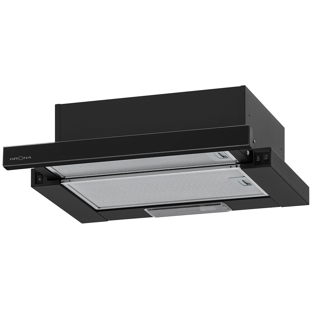 Изображение товара Кухонная вытяжка встраиваемая Krona Kamilla 500 AIR 1B 50 см черная Изображение товара Кухонная вытяжка встраиваемая Krona Kamilla 500 AIR 1B 50 см черная