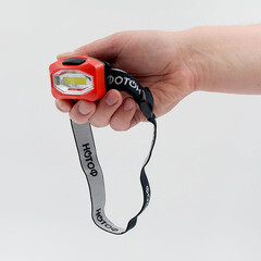 Фонарь налобный Рекорд SH-350 светодиодный 1 LED 2 Вт на батарейках ААА пластик 3 режима (23173) - фото 3