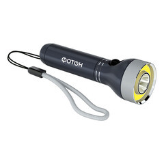 Фонарь ручной Фотон MS-800 (23594) светодиодный 2 LED 2 Вт на батарейках ААА алюминий 2 режима