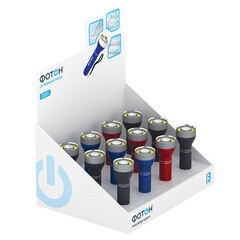 Фонарь ручной Фотон MS-800 (23594) светодиодный 2 LED 2 Вт на батарейках ААА алюминий 2 режима - фото 2