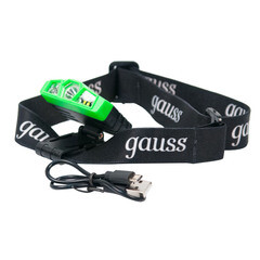 Фонарь налобный Gauss светодиодный 3 LED 5 Вт аккумуляторный Li-Ion 500 мАч пластик 5 режимов (GF406) - фото 10