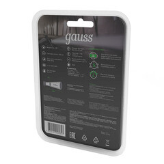 Фонарь налобный Gauss светодиодный 3 LED 5 Вт аккумуляторный Li-Ion 500 мАч пластик 5 режимов (GF406) - фото 5