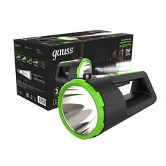 Фонарь ручной Gauss светодиодный 1 LED 5 Вт аккумуляторный Li-Ion 500 мАч пластик 5 режимов (GF701) - фото 2