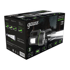 Фонарь ручной Gauss светодиодный 13 LED 11 Вт аккумуляторный Li-Ion 4800 мАч пластик 4 режима (GF602) - фото 3