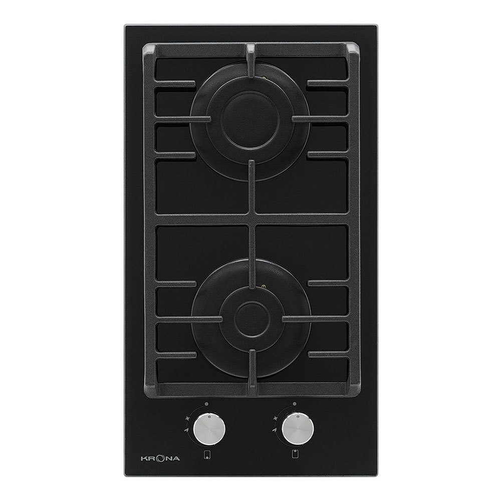 Изображение товара Варочная панель Krona Galileo 30 BL — газовая, 2 конфорки, черное закаленное стекло Изображение товара Варочная панель Krona Galileo 30 BL — газовая, 2 конфорки, черное закаленное стекло