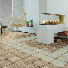 Керамогранит NewTrend Ringwood коричневый матовый 410х410х8 мм (11 шт.=1,85 кв.м) - фото 9