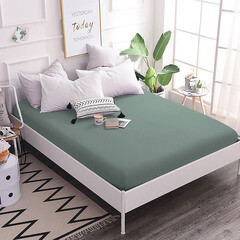 Простыня на резинке 180х200х25 см тенсель зеленая Mona Liza Green - фото 2