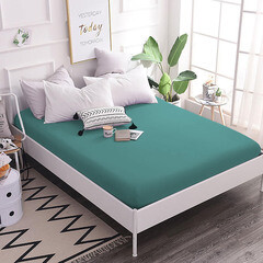 Простыня на резинке 180х200х25 см тенсель голубая Mona Liza Blue - фото 2