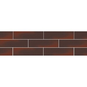 Клинкерная плитка для фасада Cloud gladka 245х65,8х7,4 мм коричневая (44 шт.=0,71 кв.м)