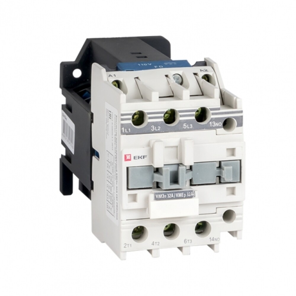 Изображение товара Контактор EKF КМЭп (ctr-s-32-110-p) 110 В 32 А тип АС 3P малогабаритный