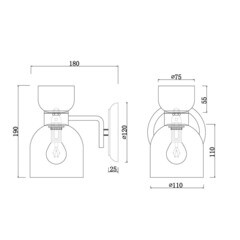 Бра Freya Isla E14 40 Вт 220-240 В золото IP20 (FR5094WL-01G) - фото 2
