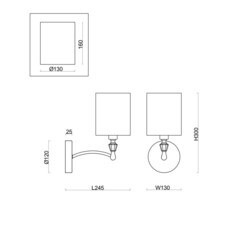 Бра Freya Riverside E14 40 Вт 220-240 В никель IP20 (FR1007WL-01N) - фото 3