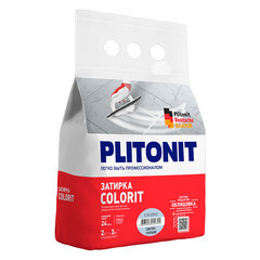 Затирка цементная Plitonit Colorit светло-голубая 2 кг