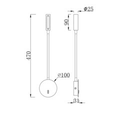 Бра Freya Stem светодиодное 3 Вт 220-240 В белое 3000К IP20 (C035WL-L3W3K) - фото 4