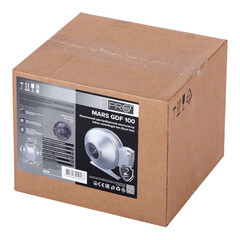 Вентилятор канальный центробежный Era Pro Mars GDF 100 298х243 мм d100 мм серый - фото 2