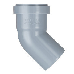 Отвод Valfex d50 мм 45° пластиковый для внутренней канализации - фото 2