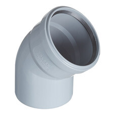 Отвод Valfex d110 мм 45° пластиковый для внутренней канализации (20102110)