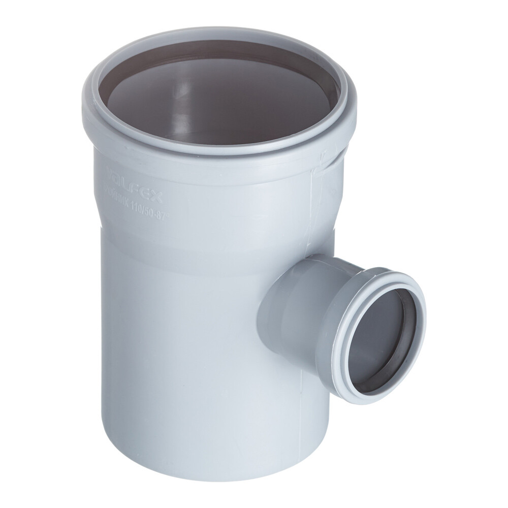 Тройник Valfex d110х50 мм 87° пластиковый для внутренней канализации (24110050)