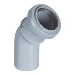 Отвод Valfex d40 мм 45° пластиковый для внутренней канализации - фото 1