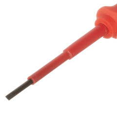 Отвертка диэлектрическая плоская SL2,5 75 мм 1000 В Онлайт (82952) - фото 4