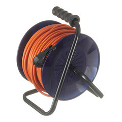 Удлинитель Партнер Электро с заземлением 40 м на катушке 3,5 кВт 4 розетки ПВС 3х1,5 кв.мм IP44 - фото 3