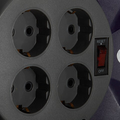 Удлинитель Партнер Электро с заземлением 40 м на катушке 3,5 кВт 4 розетки ПВС 3х1,5 кв.мм IP44 - фото 2