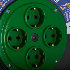 Удлинитель Svet с заземлением 30 м на катушке 2,2 кВт 4 розетки ПВС 3х1 кв.мм IP20 - фото 2