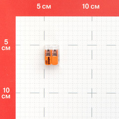 Клемма на 2 провода Wago 0,5-6 кв.мм с рычажками без пасты (50 шт.) (221-612) - фото 3