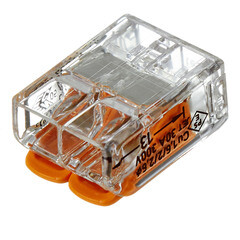 Клемма на 2 провода Wago 0,5-6 кв.мм с рычажками без пасты (50 шт.) (221-612) - фото 2