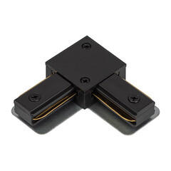 Изображение товара Коннектор для однофазного шинопровода L-образный Эра TR-1PA черный (Б0054466)