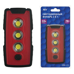 Фонарь ручной Rev (29124 4) светодиодный 4 LED 7 Вт на батарейках AAA пластик 2 режима - фото 2
