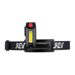 Фонарь налобный Rev светодиодный 1 LED 3 Вт аккумуляторный Li-Ion 100 мАч пластик (29090 2) - фото 5