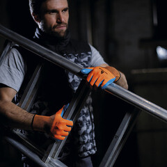 Перчатки полиэстеровые 13 нитей с латексным обливом Delta Plus VE733OR оранжевые XL - фото 2