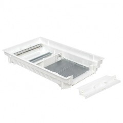 Основание для щита EKF PROxima Nova пластиковое IP40 548х305х87 мм 3 габарит 1 DIN-рейка 2 монтажных платы белое - фото 2